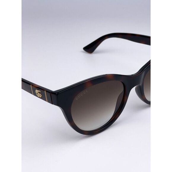NEW Gucci GG0763S LOGO 002 Cat Eye Havana Brown Gradient Women Sunglasses main image 4